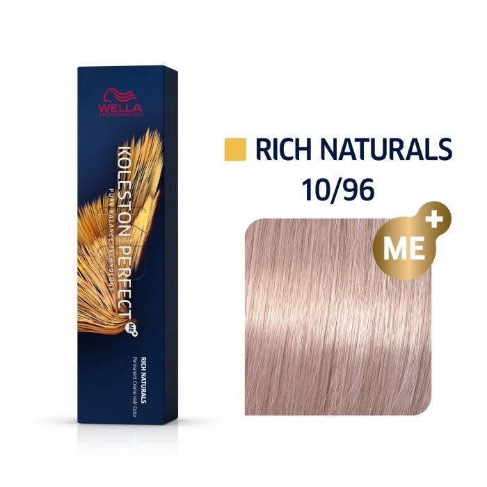 Wella Koleston Perfect Me+ Hajfesték - 10/96 - 60ml - Legvilágosabb Lilás Hamulila Szőke képe 1